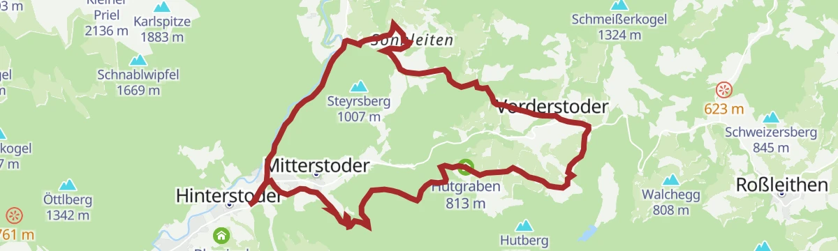 Route map: Hinterstoder Panoramatour MTB4